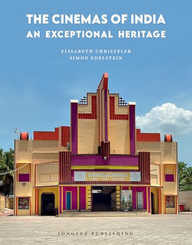 Book cover featuring a colorful, ornate Indian cinema facade.