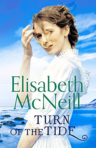 Book cover featuring a woman in white against a coastal backdrop.