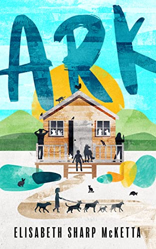 Book cover: colorful illustration of a house with people and animals.