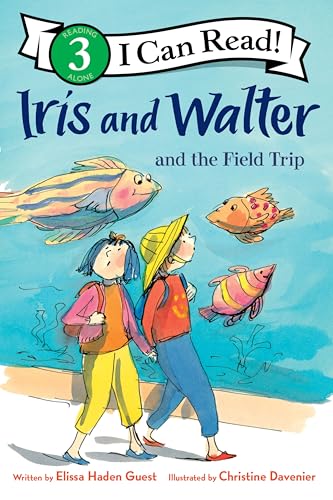 Children and colorful fish illustrated on the cover of "Iris and Walter.