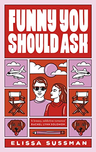Book cover: "Funny You Should Ask" with illustrated scenes and red text.
