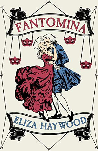 Book cover: couple in 18th-century attire dancing, framed by masks.