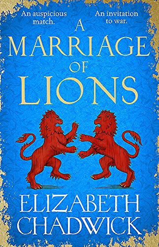 Book cover: “Marriage of Lions” by Elizabeth Chadwick, featuring two red lions.
