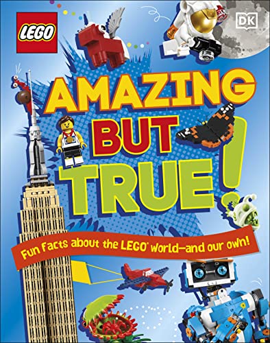 LEGO book cover with colorful brick-built models and bold text.