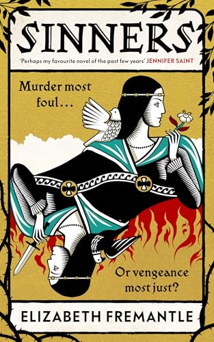 Book cover: illustrated woman with a bird, sword, and floral stem.