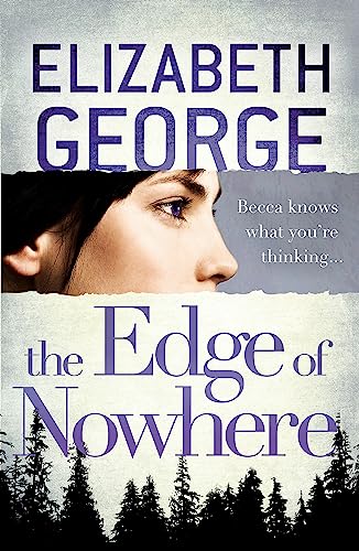 Book cover: “The Edge of Nowhere” featuring a woman’s profile and trees.