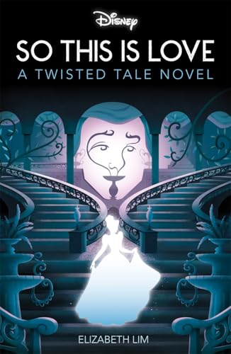 Book cover featuring Cinderella in a blue, stylized castle scene.