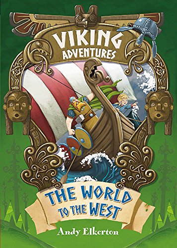 Book cover depicting Vikings on a ship sailing stormy seas.