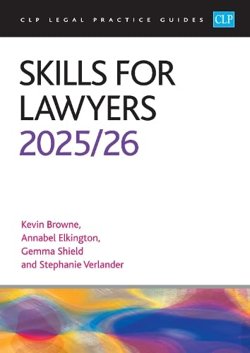 Book cover: “Skills for Lawyers 2025/26” by Browne, Elkington, Shield & Verlander.