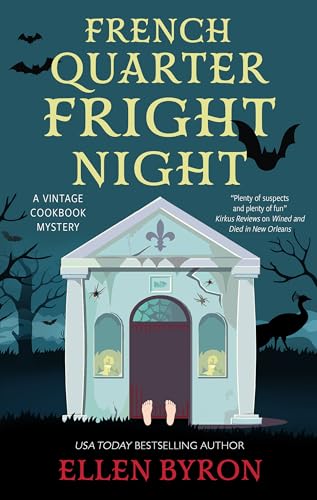 Book cover: “French Quarter Fright Night” with a haunted house illustration.