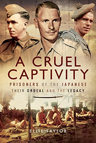 Book cover: “A Cruel Captivity” depicting WWII prisoners of war.