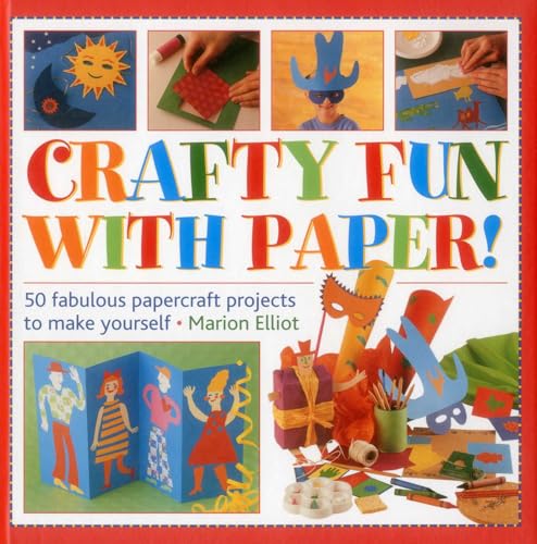 Book cover with colorful paper crafts and bold title text.