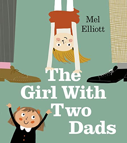 Book cover: girl doing a handstand, two pairs of adult legs.
