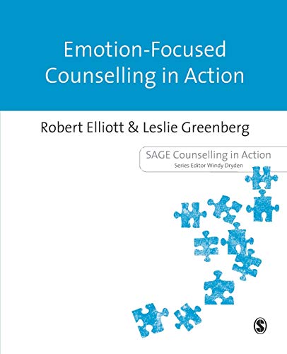 Book cover: "Emotion-Focused Counselling in Action" with blue puzzle pieces.