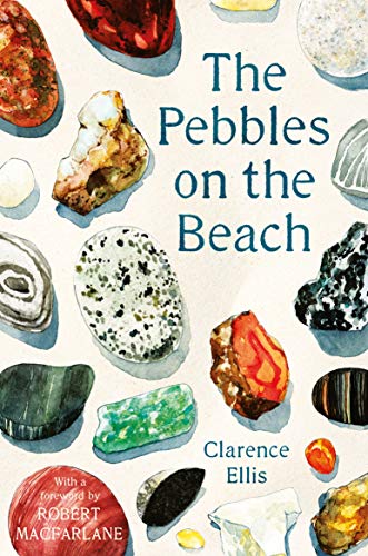 Book cover with watercolor illustrations of various colorful pebbles on a cream background.