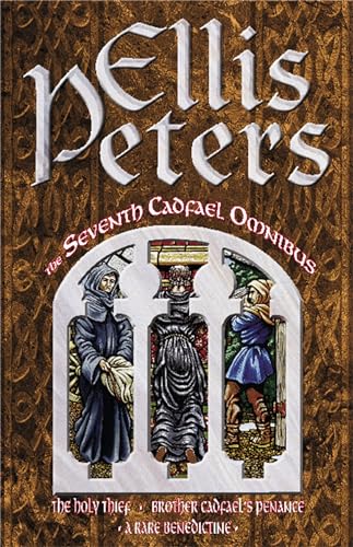 Book cover for "The Seventh Cadfael Omnibus" by Ellis Peters, featuring stained glass.