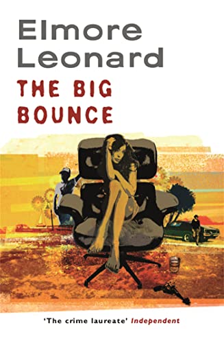 Book cover for "The Big Bounce" featuring a woman and vintage cars.