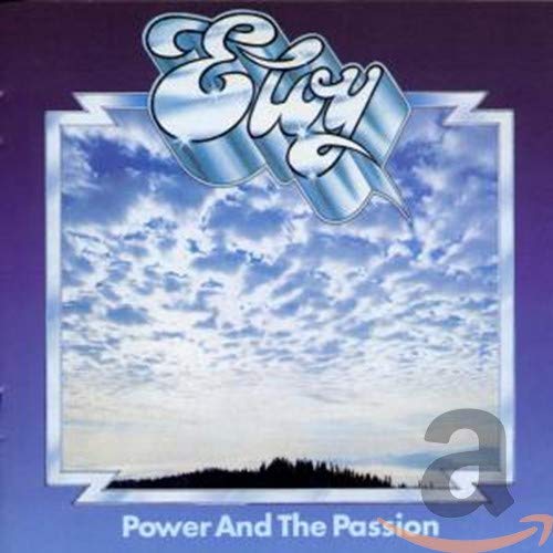 CD cover for Eloy’s “Power and Passion” with sky and landscape.