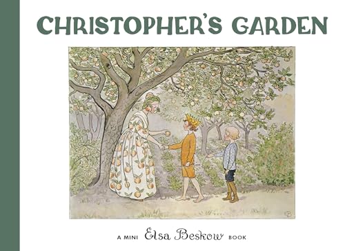 Book cover illustration showing a woman and two children in an apple orchard.