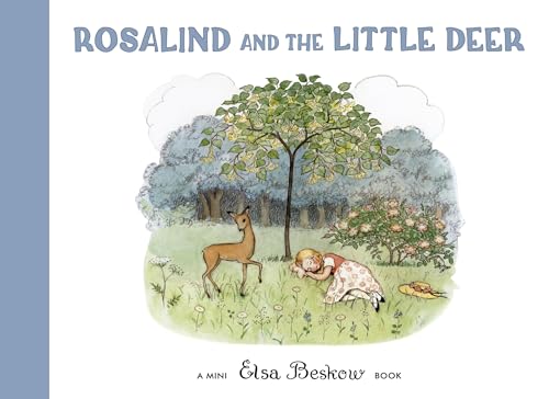 Book cover: girl and fawn under a tree with flowers.