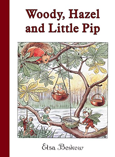 Book cover depicting squirrels and tiny people in a garden scene.