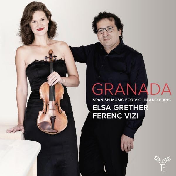 Elsa Grether and Ferenc Vizi, musicians with violin, album cover.