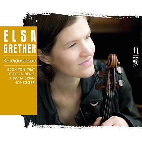 Elsa Gretherferenc Vizi holding a viola, CD cover art.