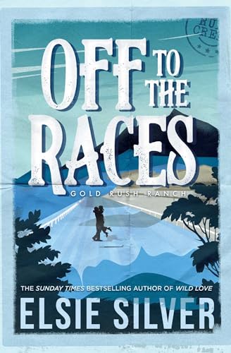 Book cover featuring a couple embracing on a race track with mountains in background.