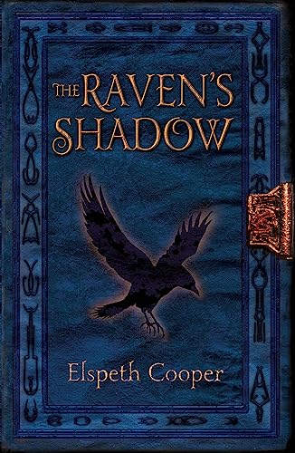 Book cover: dark blue with a raven in flight and gold lettering.