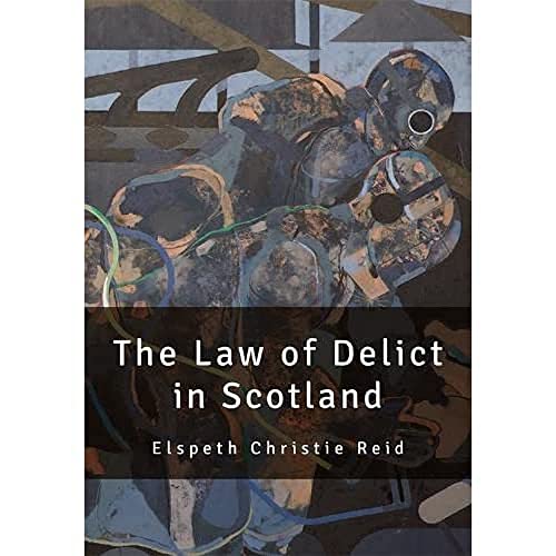 Book cover: “The Law of Delict in Scotland” with abstract art.