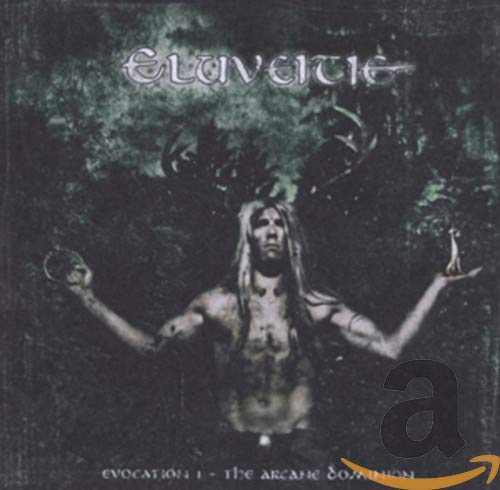 CD cover for Eluveitie’s “Evocation I” featuring a dark, fantastical illustration.
