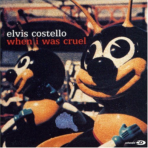 CD cover for Elvis Costello’s “When I Was Cruel” with abstract figures.