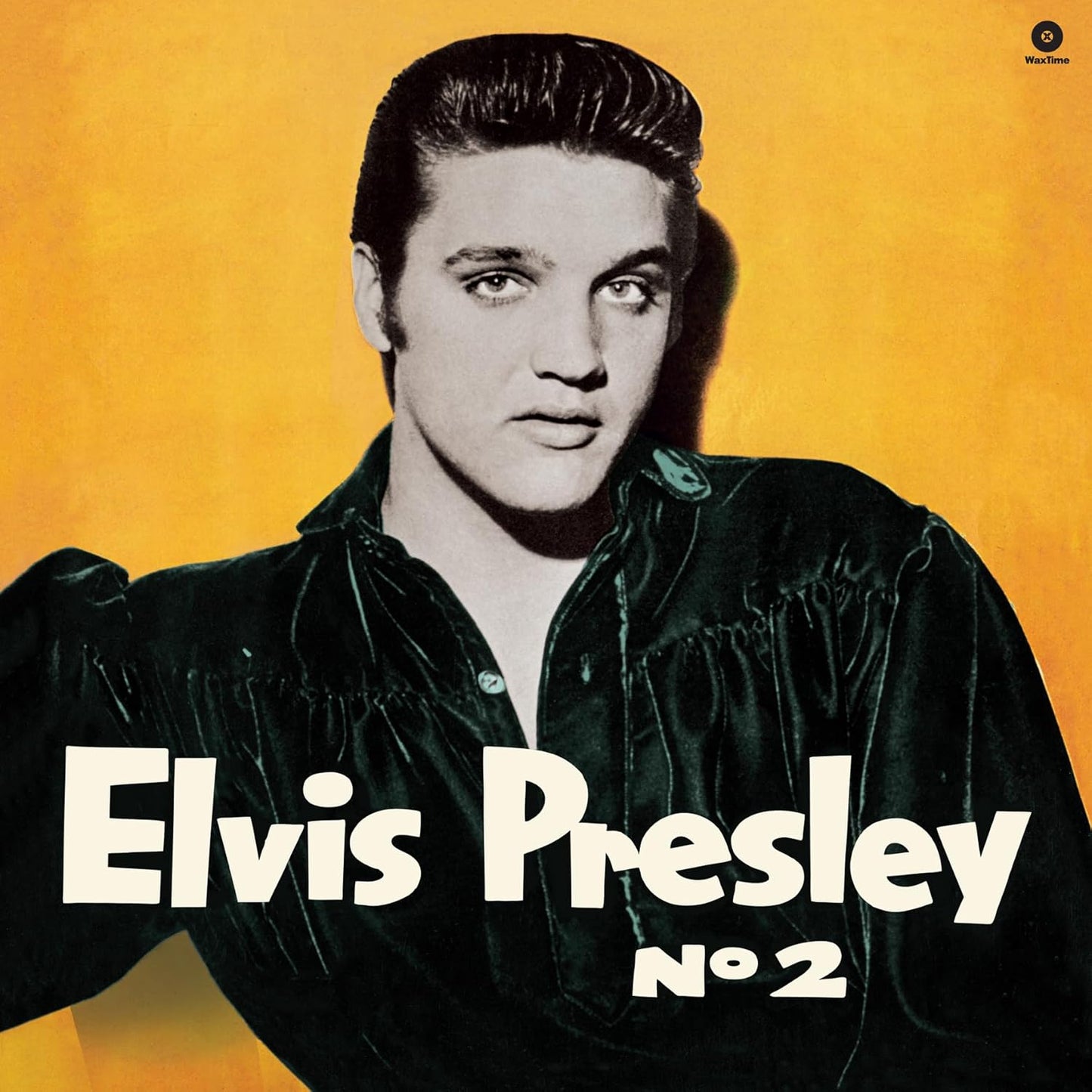 Elvis Presley album cover featuring a young Elvis in a leather jacket.