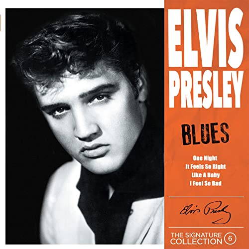 CD cover featuring a black and white portrait of Elvis Presley.