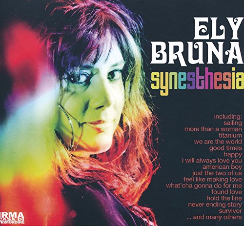 CD cover for Ely Bruna's "Synesthesia" featuring a portrait of the artist.