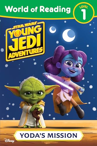 Yoda and a young Jedi with a lightsaber, book cover.