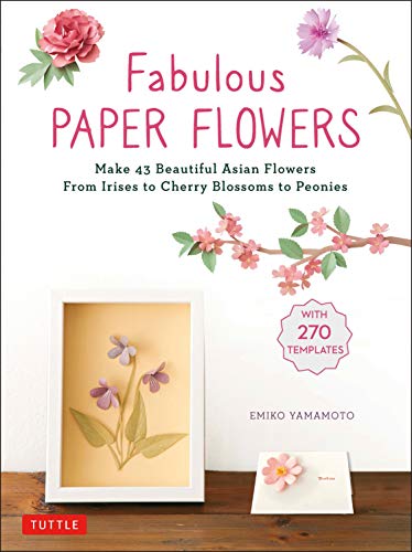 Book cover featuring paper flower art and crafting instructions.