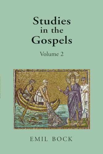 Book cover: "Studies in the Gospels, Volume 2" with mosaic image.