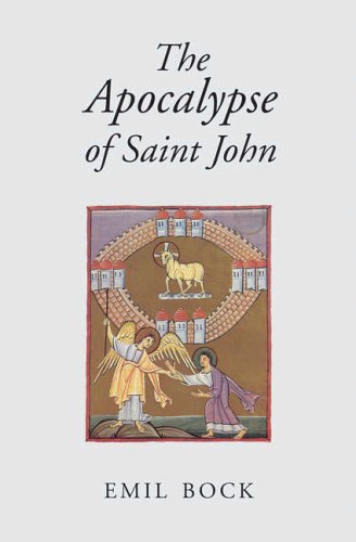 Book cover: “The Apocalypse of Saint John” with illuminated manuscript imagery.