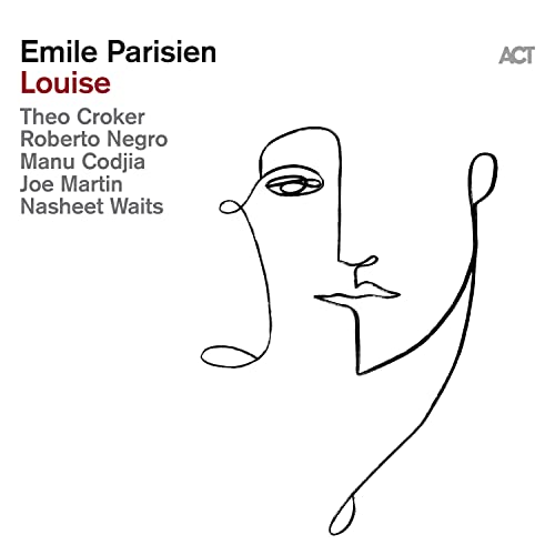CD cover for Emile Parisien Sextet’s “Louise” featuring a line-art face.