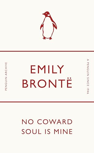 Book cover with a penguin illustration and red text: “No Coward Soul Is Mine.”