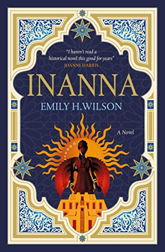 Book cover for "Inanna" featuring a figure with sun-like wings.