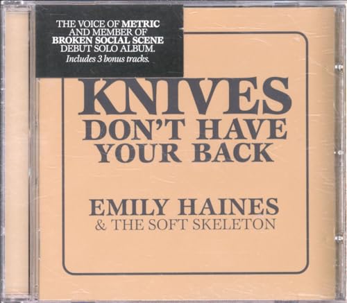 CD case for Emily Haynes' album "Knives Don't Have Your Back".