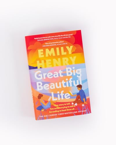 Book cover: "Great Big Beautiful Life" by Emily Henry, with couple illustration.
