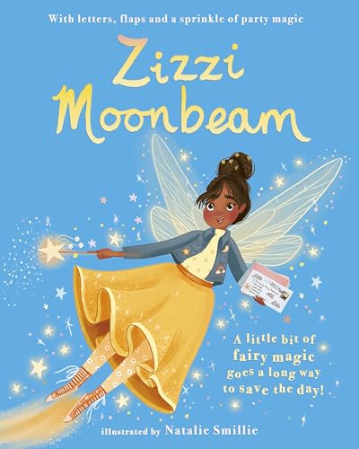 Book cover: illustrated fairy girl with wand, titled "Zizzi Moonbeam".