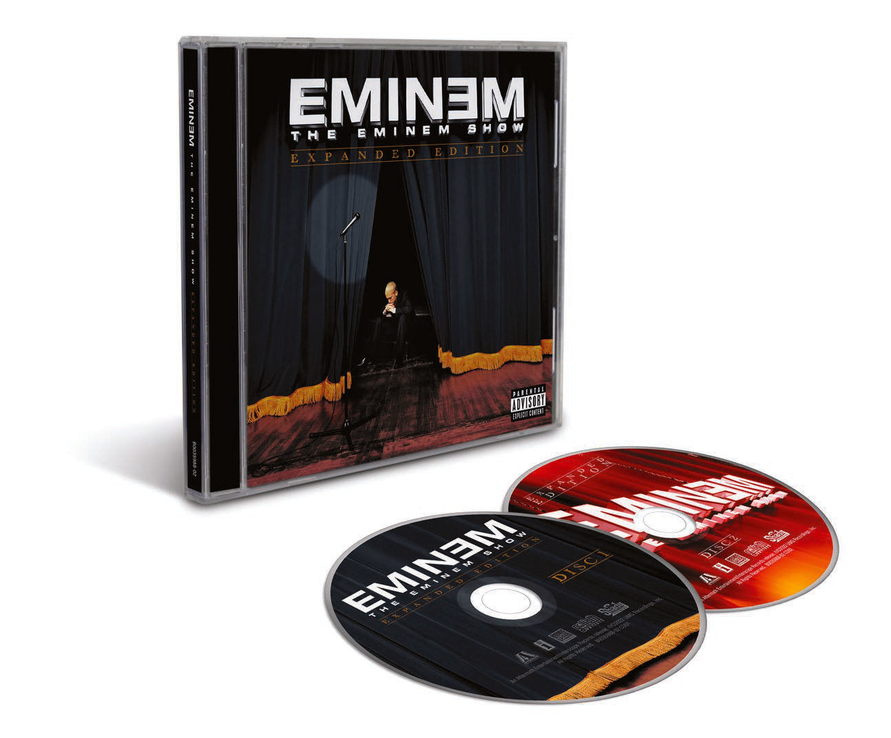Eminem The Eminem Show Expanded Edition CD case with two discs in front.