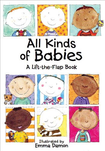 Book cover with watercolor illustrations of diverse babies’ faces.