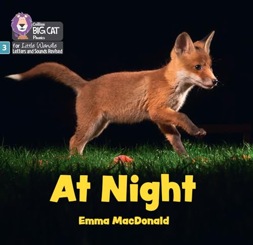 Book cover featuring a fox in grass with the title "At Night.