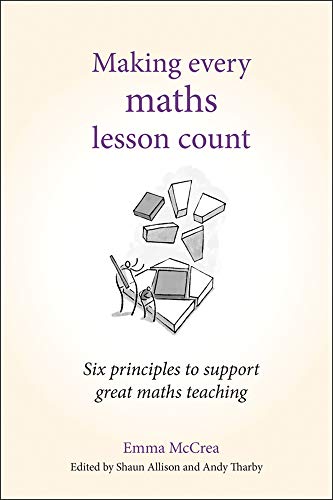 Book cover: “Making Every Maths Lesson Count” with geometric shapes.
