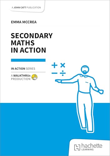 Book cover: “Secondary Maths in Action” with math symbols and a figure.